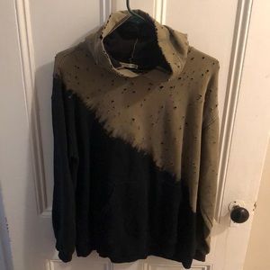 Emma and SAM acid style black and green hoodie